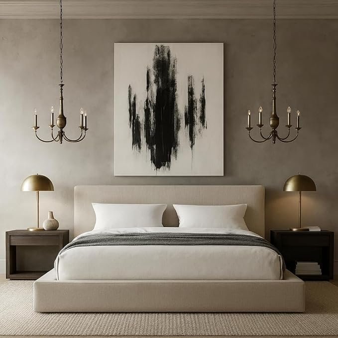 Square Bed Base, Queen, Brown Linen - Image 38