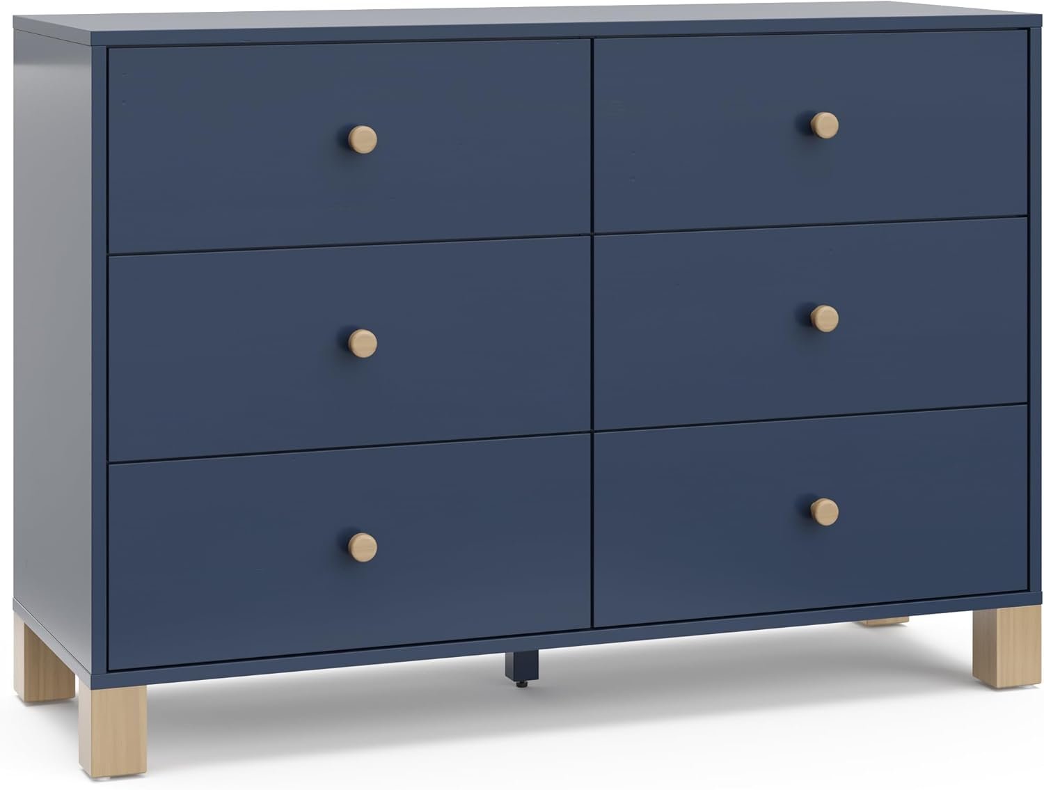 Storkcraft California Dresser, 6-Drawer, Olive/Driftwood - 画像 (7)