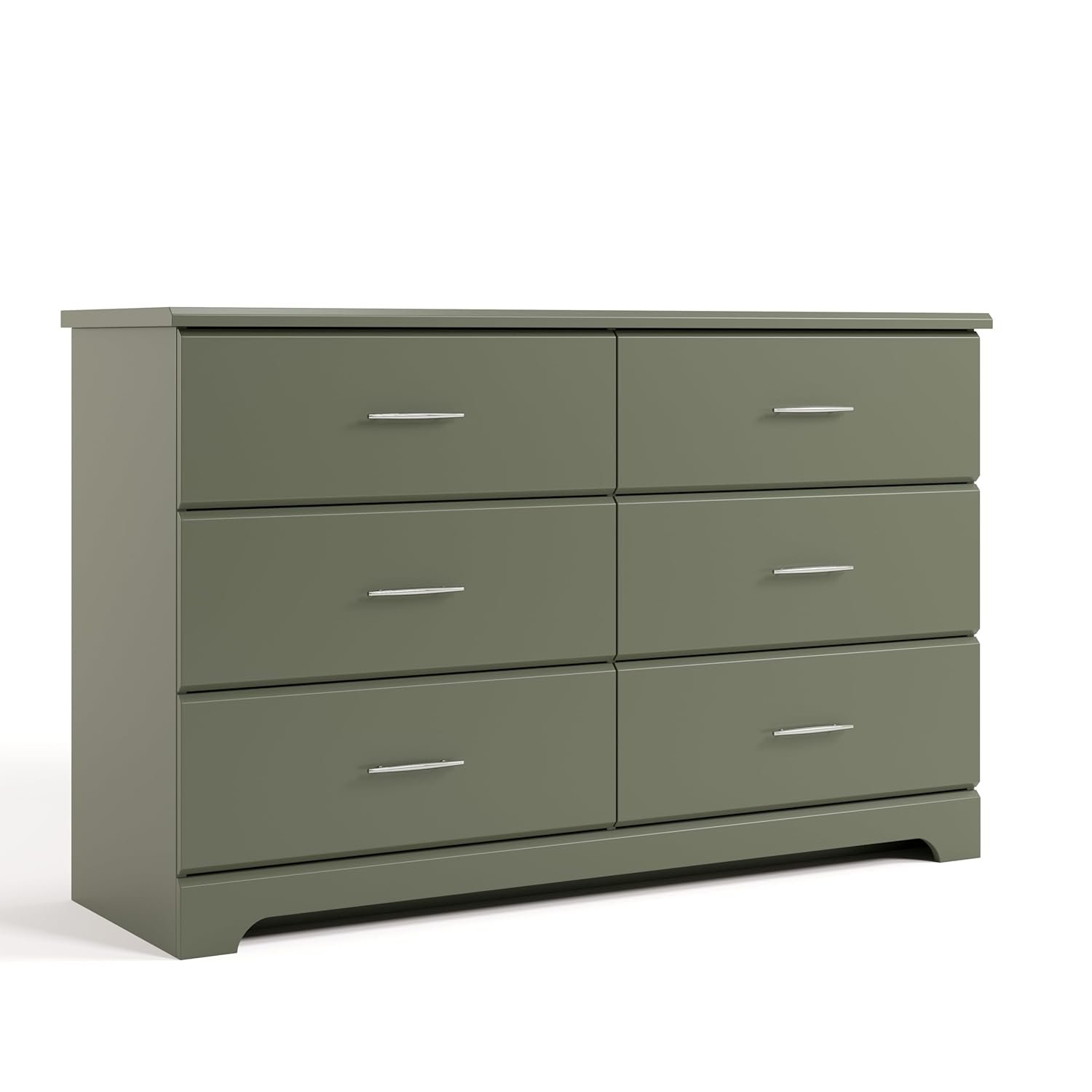 Storkcraft Brookside Dresser, 6-Drawer, Gray - 画像 (5)