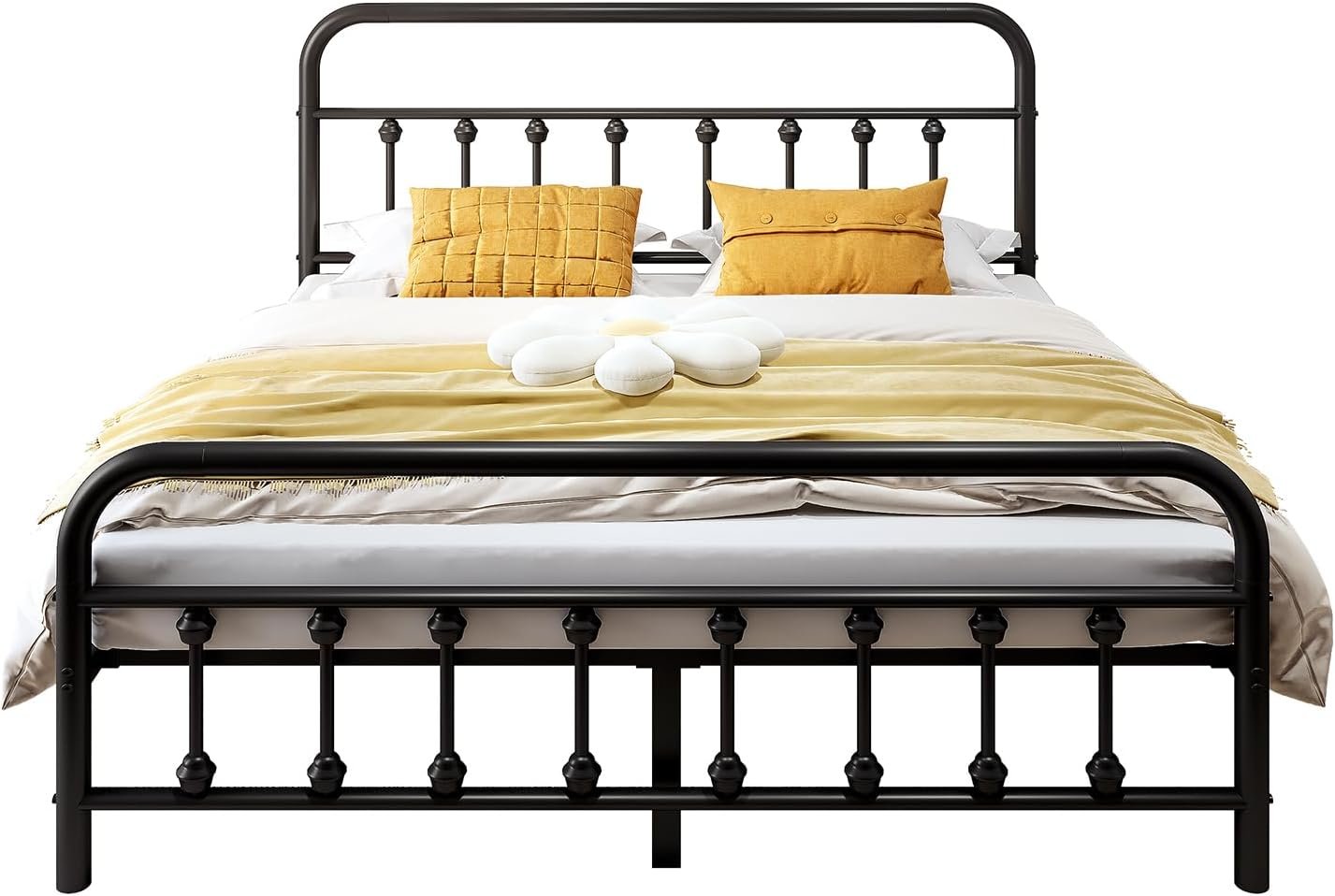 Vengarus Queen Bed Frame, 14", Black - Image 3