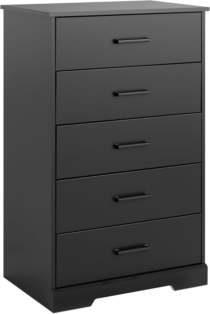 Prepac Rustic Ridge Dresser, 5-Drawer, Black - Image 14