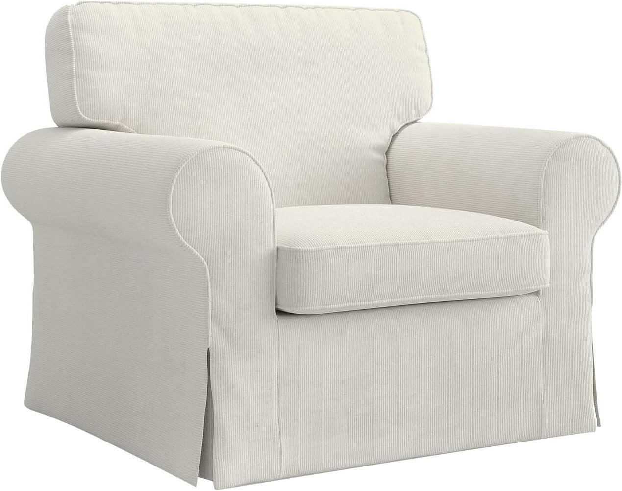 MASTERS OF COVERS Ektorp 3-Seat Sofa Cover, Cream - Image 5