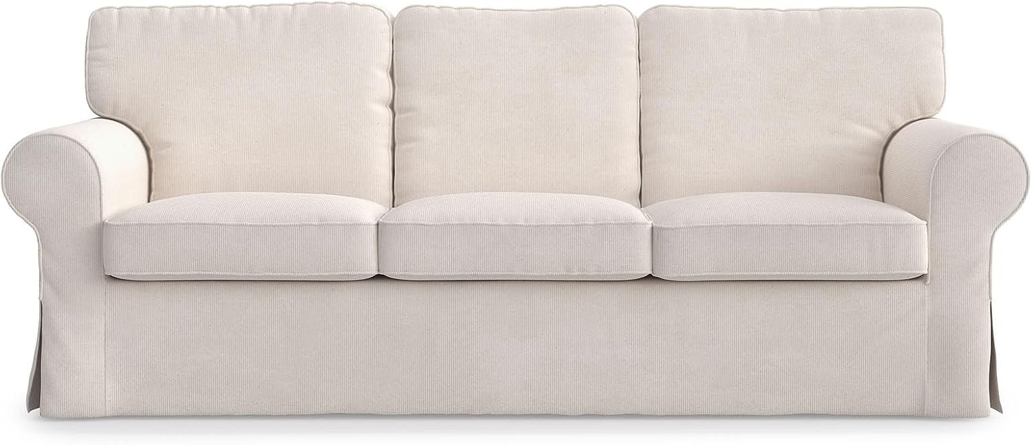 MASTERS OF COVERS Ektorp 3-Seat Sofa Cover, Cream - Image 6