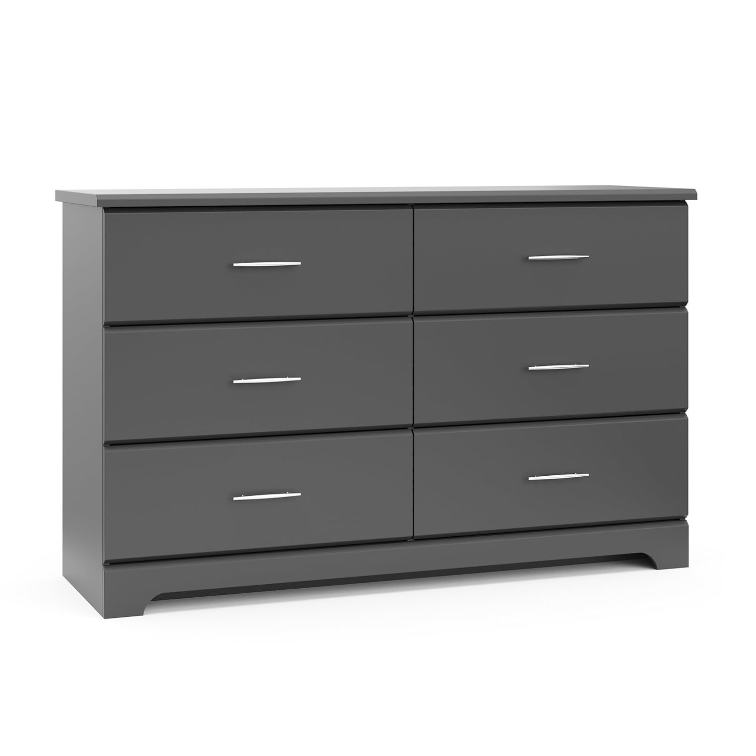 Storkcraft Brookside Dresser, 6-Drawer, Gray - 画像 (6)