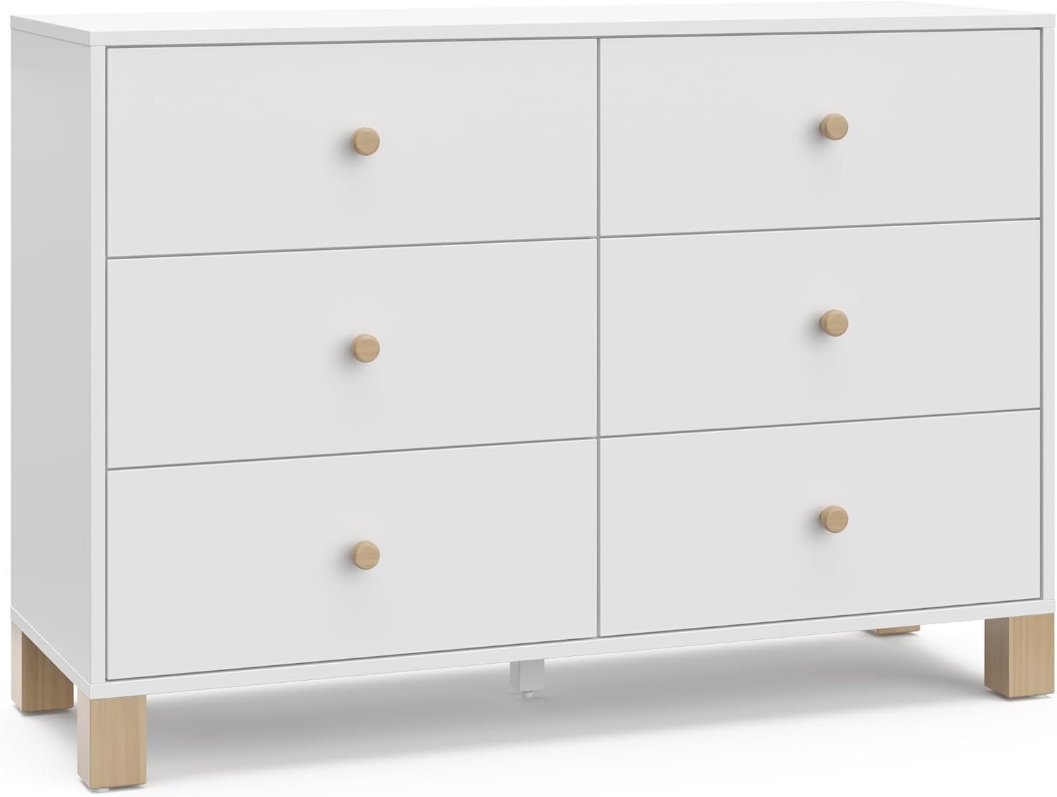 Storkcraft California Dresser, 6-Drawer, Olive/Driftwood - 画像 (12)