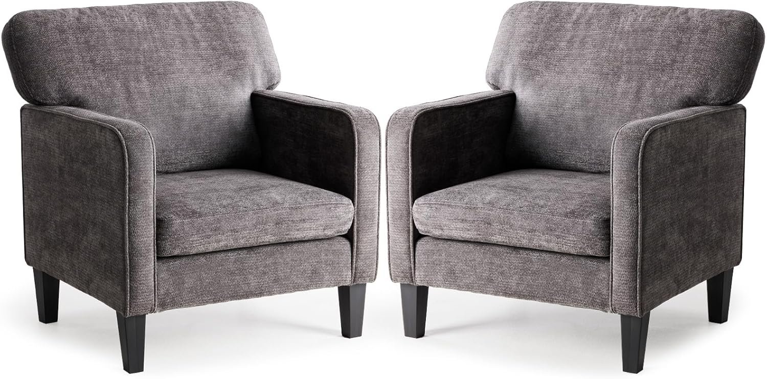 DUMOS Accent Chairs, 2-Pack, White - Image 3