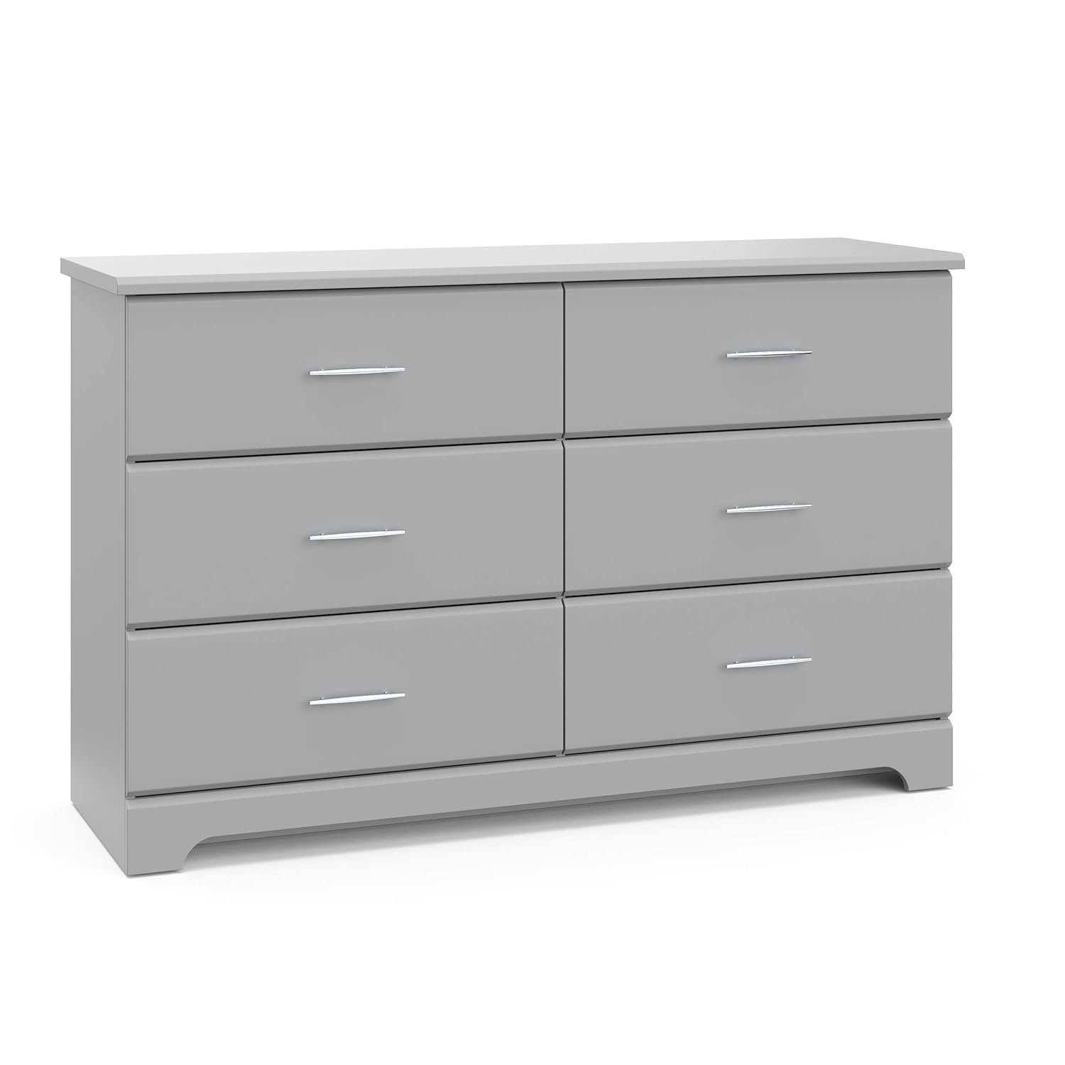 Storkcraft Brookside Dresser, 6-Drawer, Gray - 画像 (3)