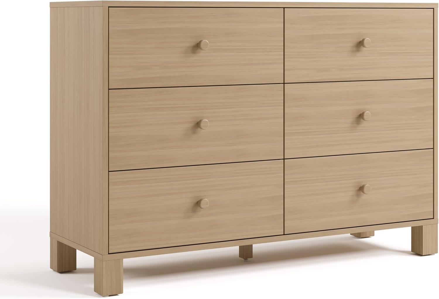 Storkcraft California Dresser, 6-Drawer, Olive/Driftwood - 画像 (8)