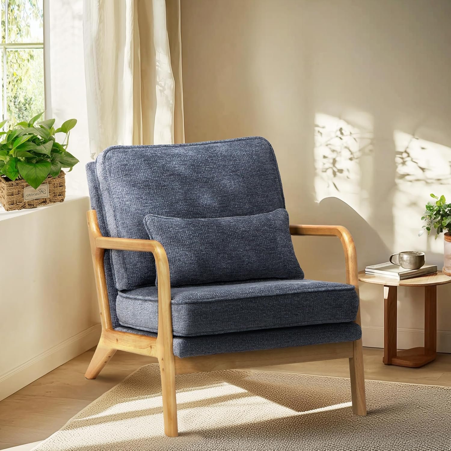 COLAMY Accent Chairs, 2-Pack, Blue - Image 7