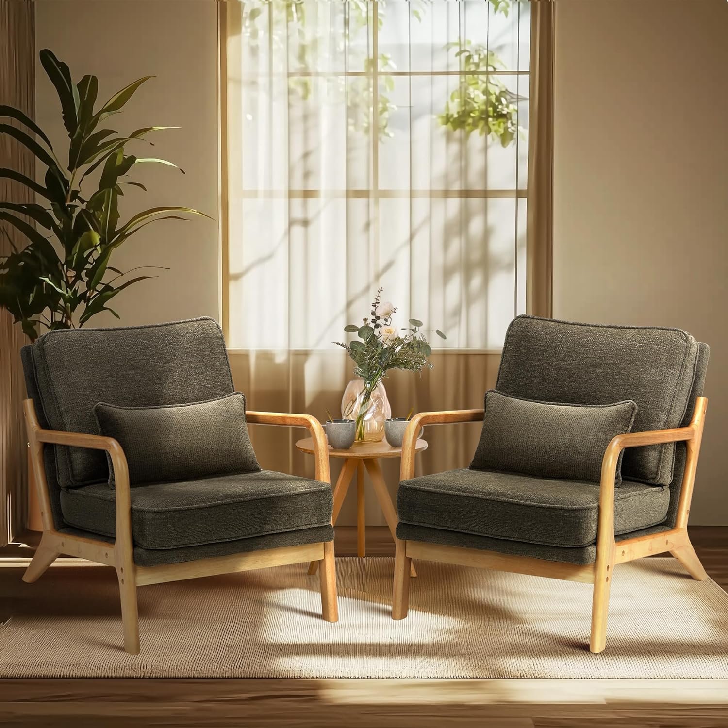 COLAMY Accent Chairs, 2-Pack, Blue - Image 9