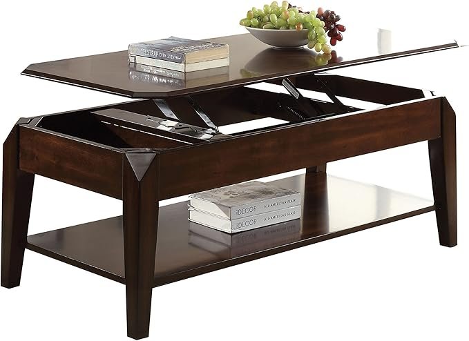 Acme Docila Lift-Top Coffee Table, Walnut - Image 3