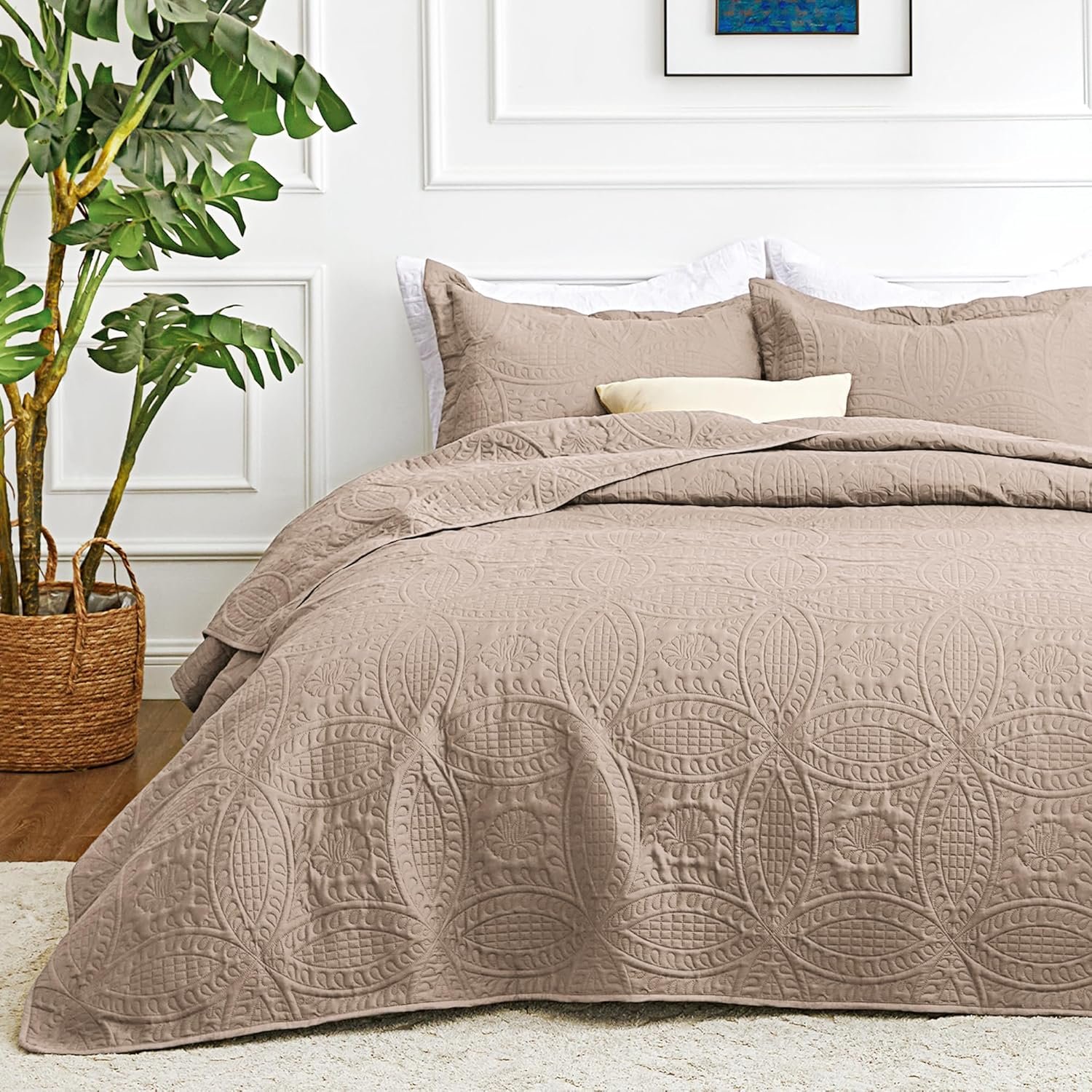 Love's Cabin Queen Quilt Set, 3-Piece, Blue - Image 10