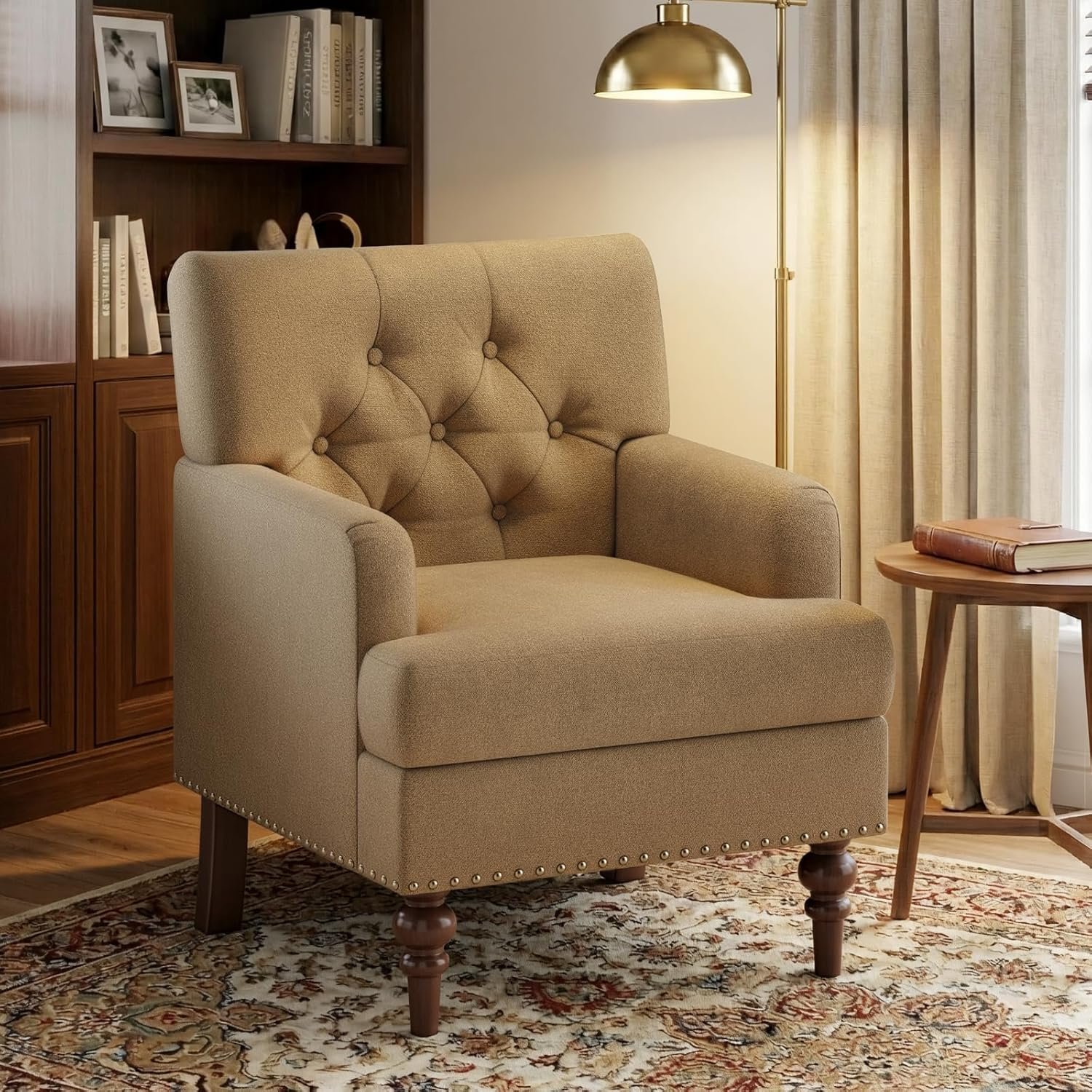 MALOL Accent Chairs, 2-Pack, Brown - Image 4