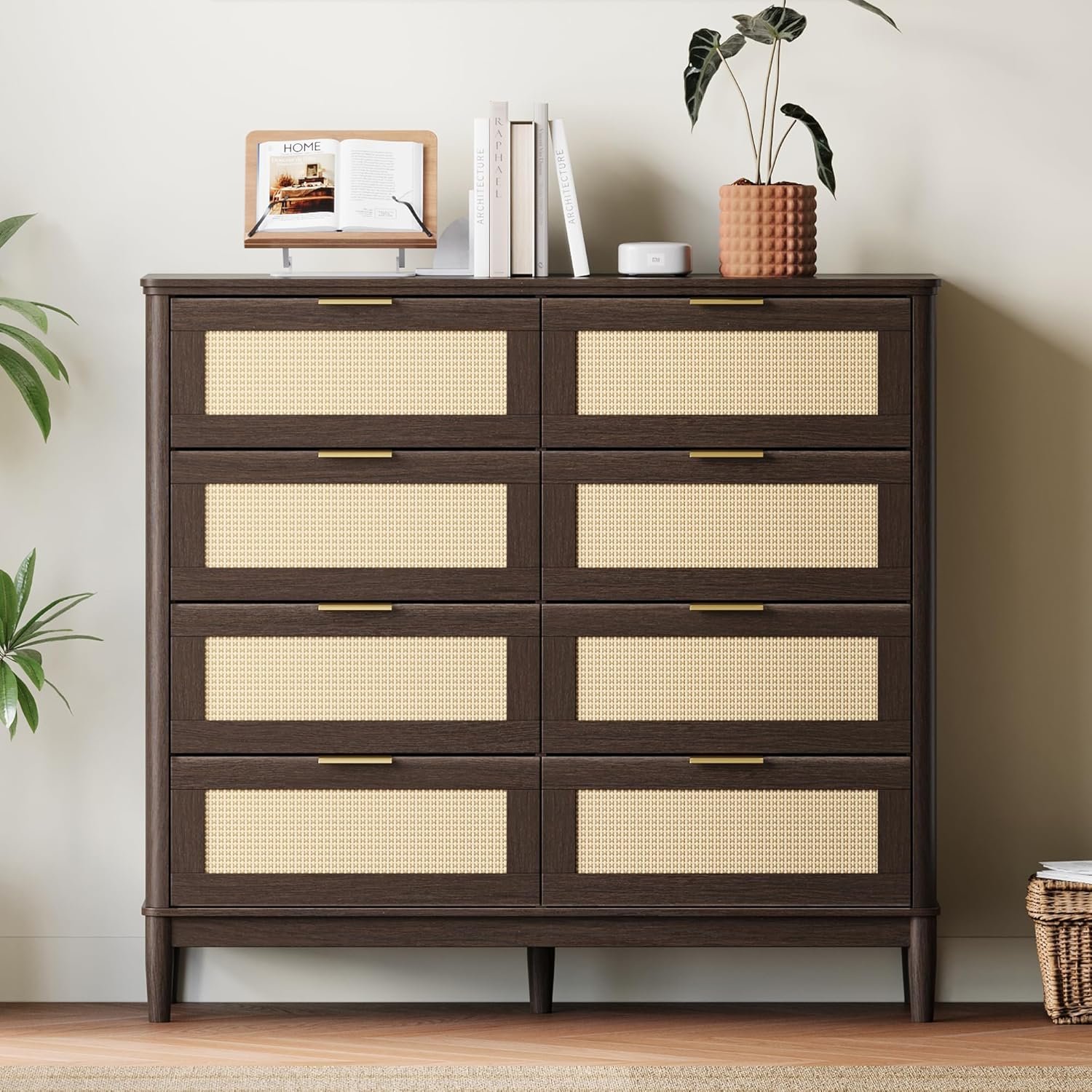 LINSY Fluted Dresser, 9-Drawer, Oak - Image 6