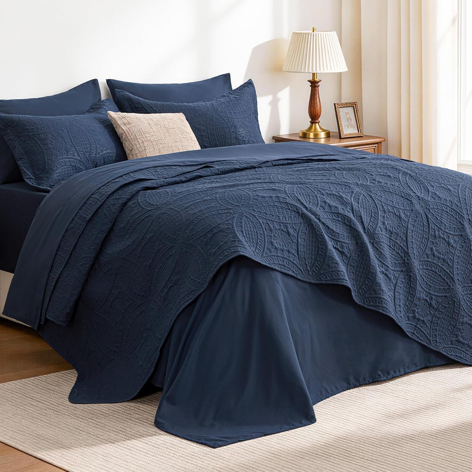 Love's Cabin Queen Quilt Set, 3-Piece, Blue - Image 41