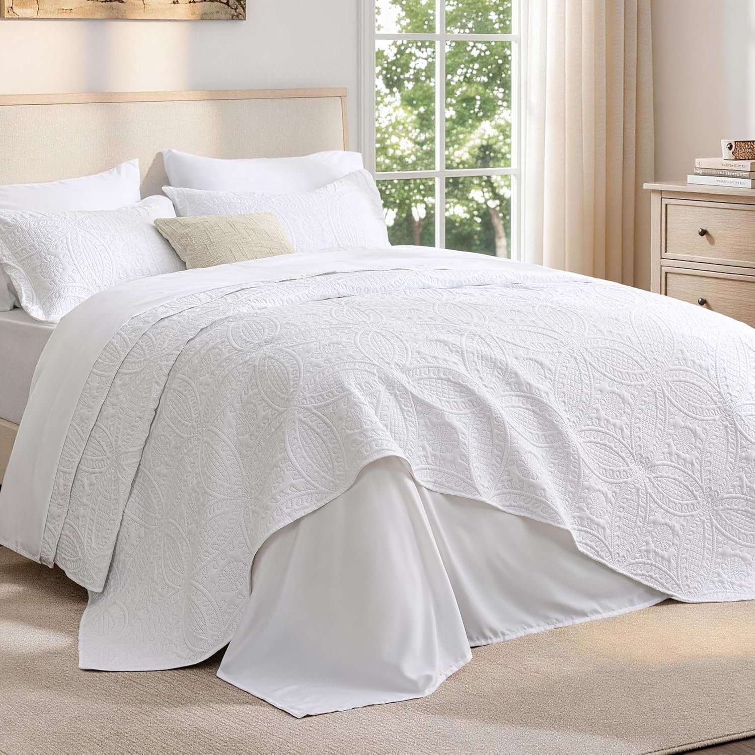 Love's Cabin Queen Quilt Set, 3-Piece, Blue - Image 6